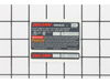 Nameplate – Part Number: 2610994097