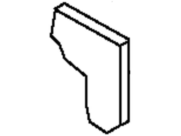 1154971-1-M-GE-WB35K10075        -BACK INSULATION
