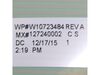 11722977-3-S-Whirlpool-W10810383-Control Panel with Touchpad - Bisque