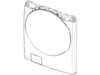 Assembly FRAME FRONT;WF5000H,WF42H5000AW/A2, – Part Number: DC97-18319N