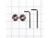 KITCHEN AID HANDLE MEDALLIONS - CHROME – Part Number: W10846205