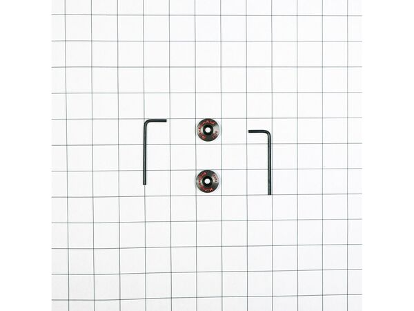 11728099-1-M-Whirlpool-W10846206-KITCHEN AID HANDLE MEDALLIONS - BLACK