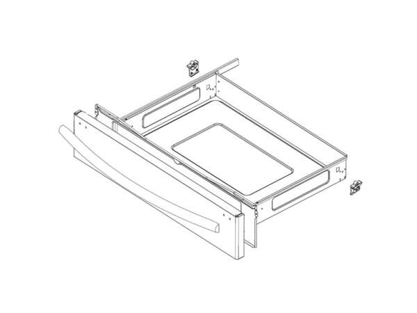 11735792-1-M-Samsung-DG94-00504H-Bottom Drawer Assembly - Black Stainless