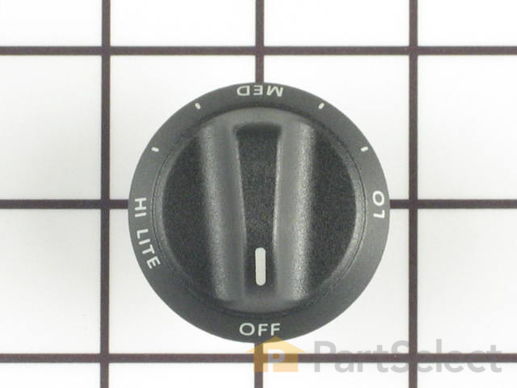 11740814-1-M-Whirlpool-WP31760504B-Top Burner Knob - black