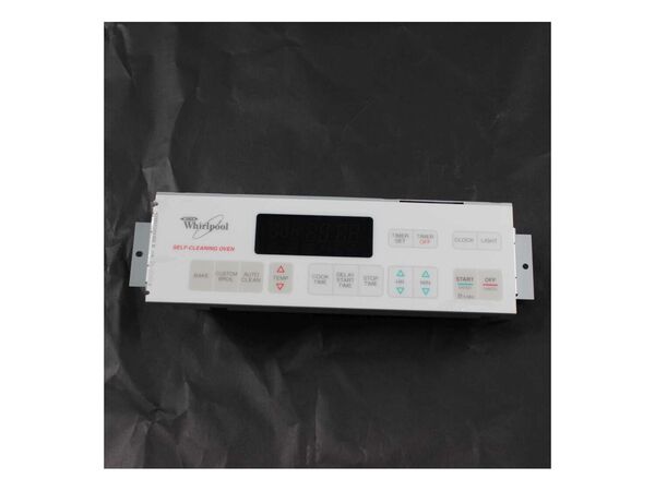 11741001-1-M-Whirlpool-WP3196933-Electronic Clock with Overlay - White