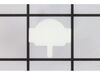Dishwasher Single Lower Roller Axle – Part Number: WP4162321