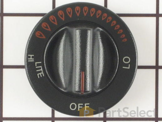 11743973-1-M-Whirlpool-WP74001253-Range Top Burner Knob (Black)