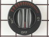 Range Top Burner Knob (Black) – Part Number: WP74001253