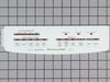 Control Panel Insert - White – Part Number: WP9743376