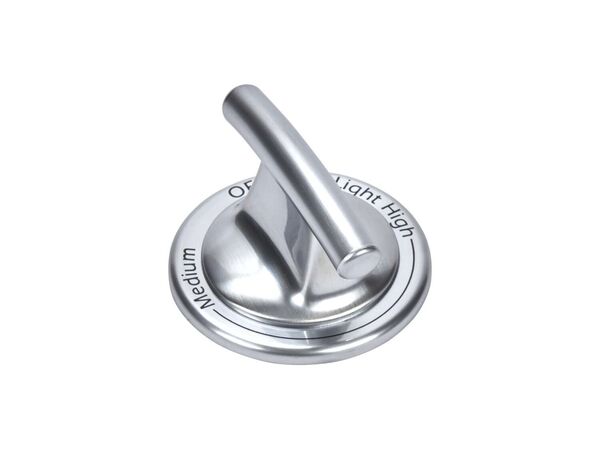 11750603-1-M-Whirlpool-WPW10220975-Range Burner Knob (Stainless Steel)