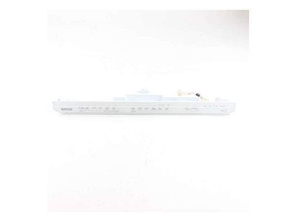 11755340-1-M-Whirlpool-WPW10475775-Dishwasher Control Panel and Overlay (White)