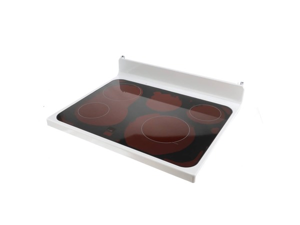 11762849-1-M-GE-WB62X25976-RANGETOP GLASS Assembly (White)