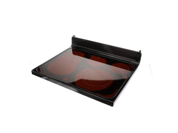 11762851-1-M-GE-WB62X26649-RANGETOP GLASS Assembly - Black