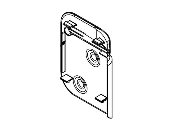 11764500-1-M-Whirlpool-W10661174-Top Hinge Cover - Grey