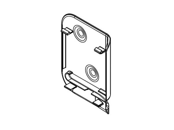 11764501-1-M-Whirlpool-W10661176-Bottom Right Hinge Cover - Grey