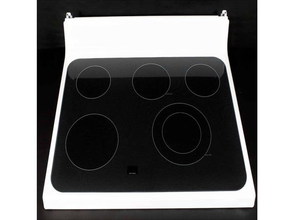 11766948-1-M-GE-WB62X25974-RANGETOP GLASS Assembly (White)