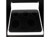 RANGETOP GLASS Assembly (White) – Part Number: WB62X25974