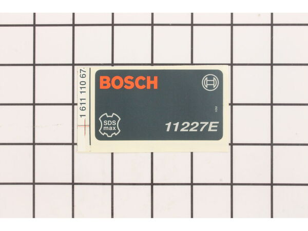 11792931-1-M-Bosch-1611110674-Manufacturer's Nameplate