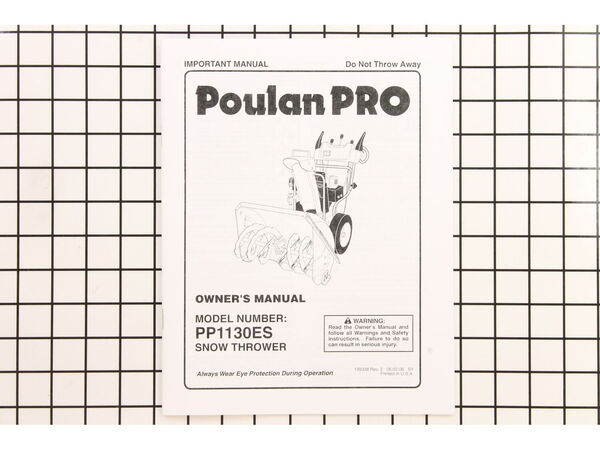 11811771-1-M-Poulan-917199338-Owners Manual, English