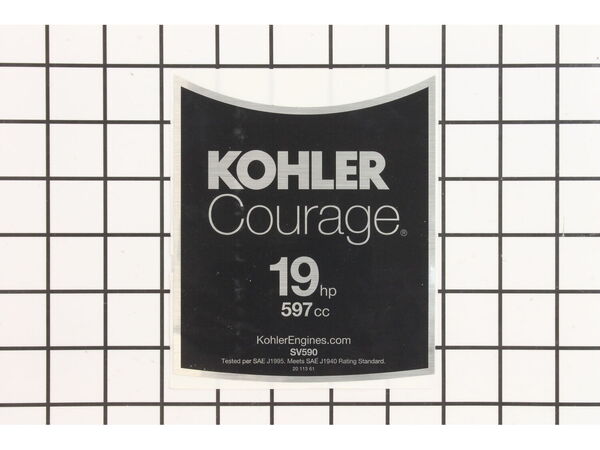 11814569-1-M-Kohler-2011361-S-Label: 19 Hp