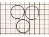 Ring Set, Piston, .030-In. Oversize – Part Number: 493390