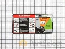 Decal, Operator's – Part Number: 581578901