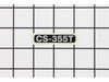 Label - Model Cs-355T – Part Number: X503011080