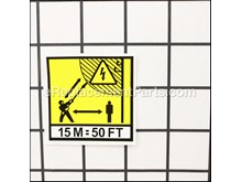 Label-Warning – Part Number: X505002372