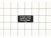 Decal-Location, Service – Part Number: 121-5684