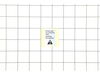 Label, Caution Plate H – Part Number: X505003600