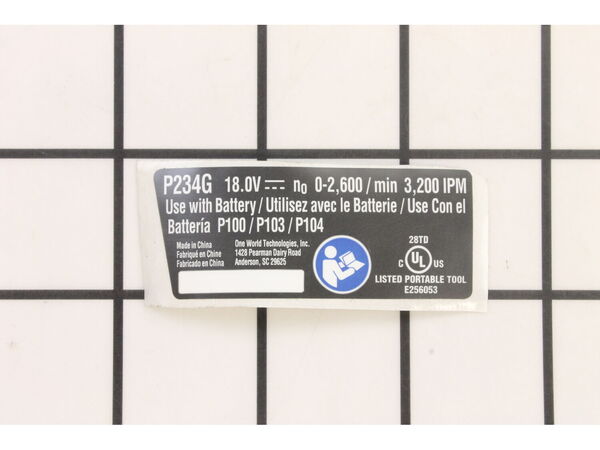 11860418-1-M-Ryobi-940488345-Label Data P234g