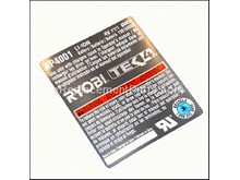 Label Data/warning – Part Number: 940976620