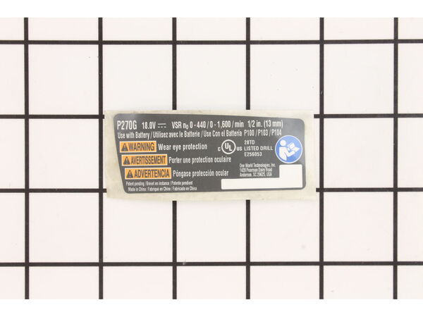 11860703-1-M-Ryobi-941488003-Data Label