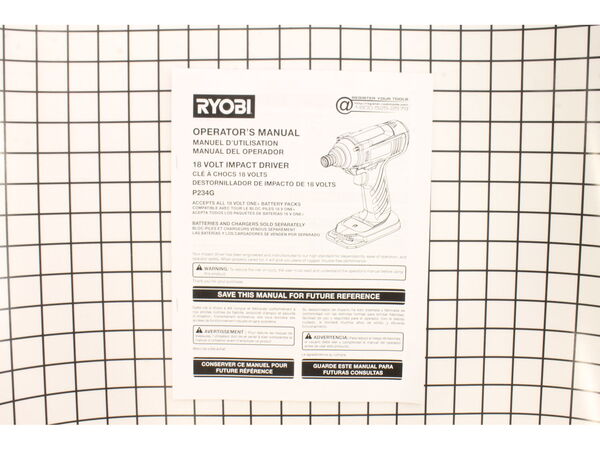 11861009-1-M-Ryobi-988000652-Manual Operators P234g