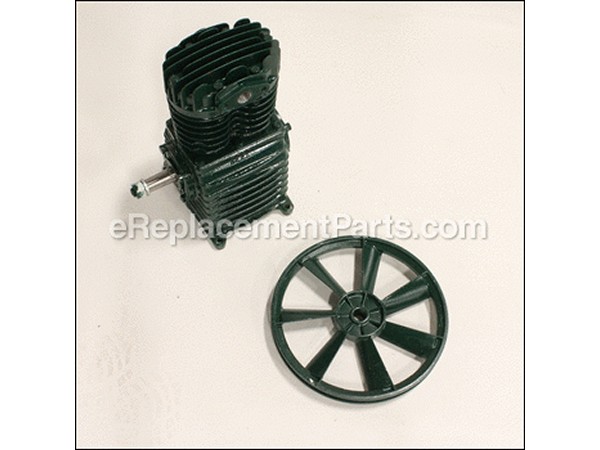 11861665-1-M-Rolair-PMP12K17CH-Twin Cylinder Pump w/Flywheel