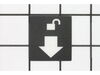 Unlock Label – Part Number: 080009008909