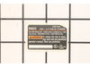 Data Label – Part Number: 940057085