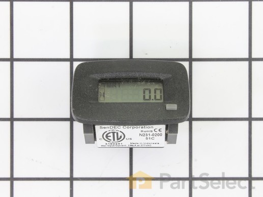 11872544-1-M-Powermate-0069300SRV-Hour Meter Oval Bezel W/Button