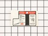 Instruction Label – Part Number: A20385