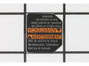 Spanish/French Warning Label – Part Number: 10-20-2845