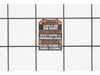 Side Handle Warning Label – Part Number: 10-20-4344