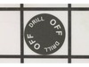 "Drill-Off" Label (1) – Part Number: 10-98-0225