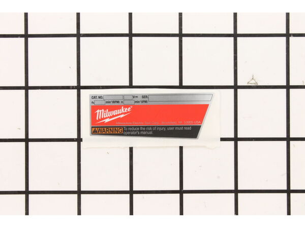 11876891-1-M-Milwaukee-12-20-2435-Service Nameplate