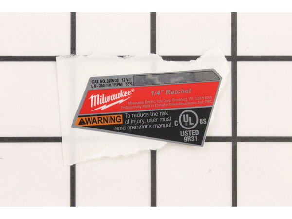 11876895-1-M-Milwaukee-12-20-2454-Service Nameplate