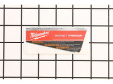 Service Nameplate – Part Number: 12-20-2626
