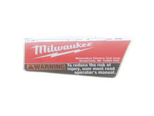 11876902-1-M-Milwaukee-12-20-2650-Service Nameplate Kit