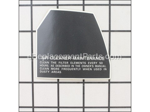 11895395-1-M-Honda-87524-VA2-000-Mark, Air Cleaner Caution
