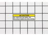 Label, Heat Warning – Part Number: 87539-VE2-000