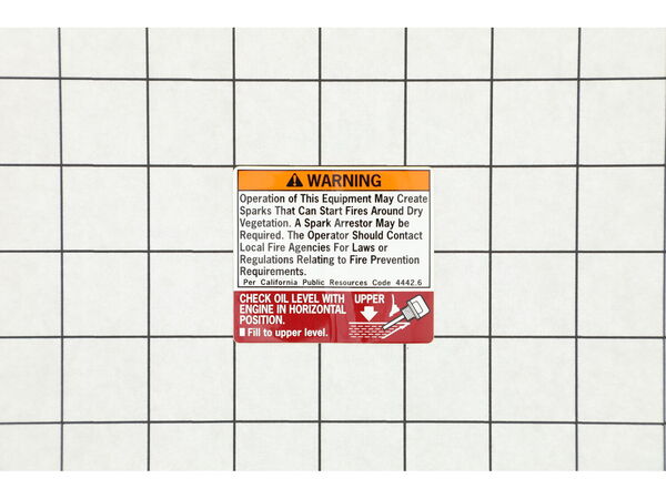 11895461-1-M-Honda-87549-Z3E-J20-Label, Spark Warning