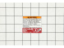 Label, Spark Warning – Part Number: 87549-Z3E-J20